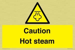 Caution Hot steam